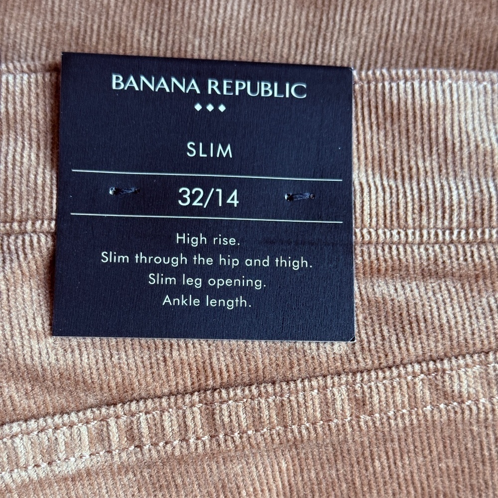 Banana Republic High Rise Skinny Corduroy Pants NWT - Picture 5 of 11